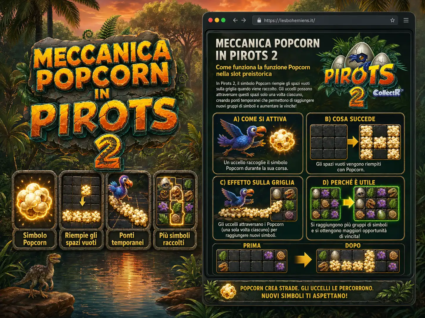 Meccanica Popcorn in Pirots 2