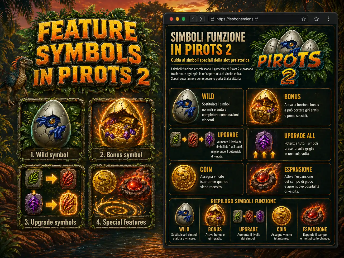 Feature Symbols in Pirots 2